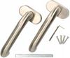 Stainless steel INOX handle "U" with safety plate OVAL