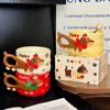 European-style Cartoon Dachshund Ceramic Coffee Cup Home Dessert Tea Cup Cute Mug Women Birthday Gift Water Mug Home Decoration