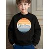 Easy Fashion Boys Gratitude Themed Printed Crew Neck Sweatshirt for Daily School Leisure And Comfortable Wear