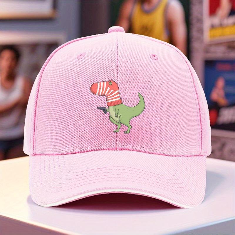 Lustige T-Rex-Dinosaurier-Baseballkappe mit rotem Sockenprint, atmungsaktive Polyester-Snapback-Mütze für Outdoor, Street Dance