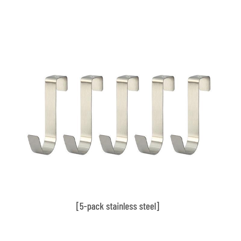 No-Drill Silent Wrought Iron Over-Door Clothes Hook & Storage Rack