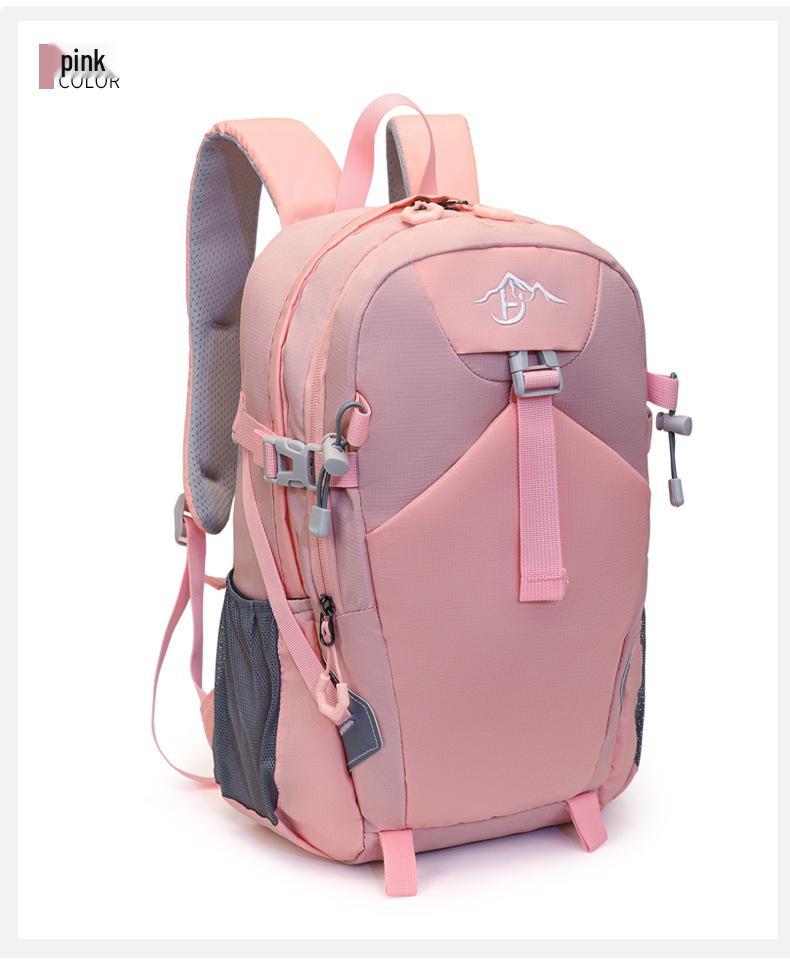 

Вместительный водоотталкивающий рюкзак для активного отдыха, альпинизма, велоспорта, путешествий и школы Below 20L розовый