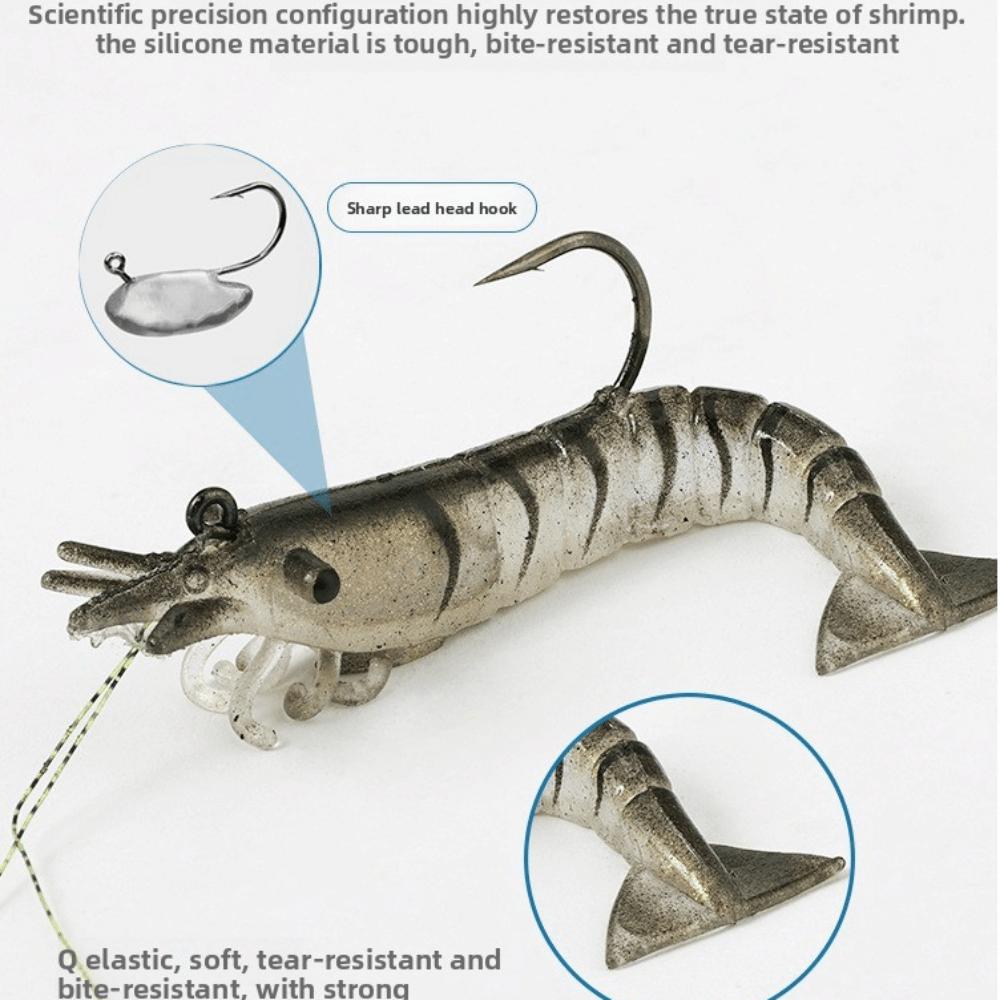 2pcs 11g/8.3cm Luminescent Fishing Lure Soft Fishing Bait Hooks  Freshwater Fishing