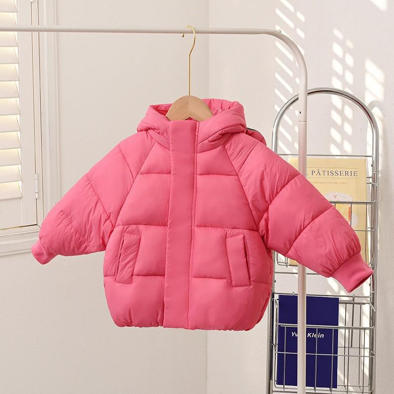 Winter Kids' Down Cotton Jacket - Thickened Velvet Outerwear for Boys & Girls