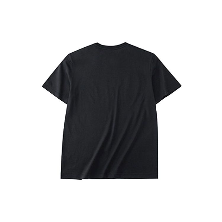 Anta SS22 Letter Print Casual Sports Short Sleeve T-Shirt Unisex Tops Black 952228157-1