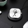 Abstract Stick Figure Clear Earphone Cases Cover With Hook Case For Samsung Galaxy Buds 3Pro 4 Pro 3 FE 2Pro Live 2 4Pro