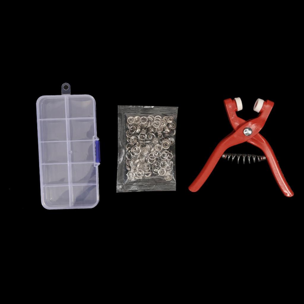Snap Button Kit with Hand Pressure Pliers 50pcs/100pcs Snaps for Sewing Rivet Snaps for DIY Crafts Clothes Hats Sewing Bags Shoes Tool Kit