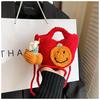 Neue 2025 Mode Cartoon Schultertaschen Weihnachten Handgemachte Garn Gehäkelte Handtasche Kreative Weihnachtsmann Schneemann Kürbis Form Handy Umhängetasche