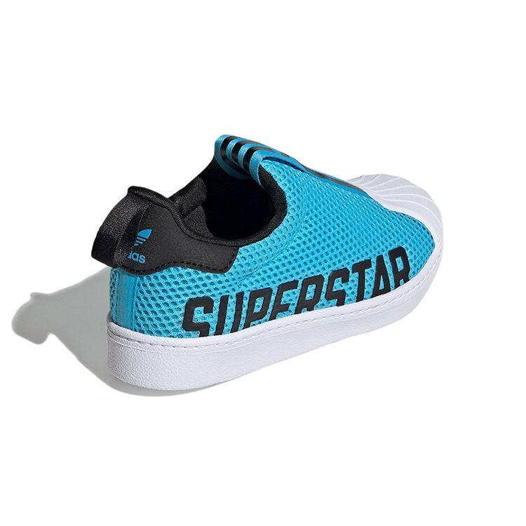 Adidas Originals Superstar 360 X Mesh Casual Non-Slip Durable Low-Top Kids Skate Shoes Kids Sneakers Blue GX3248