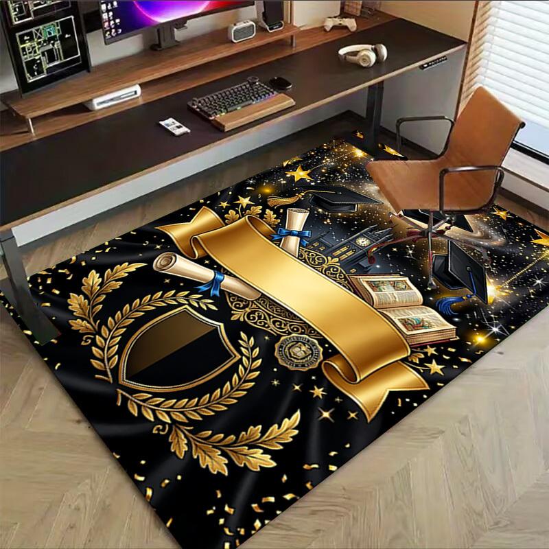 1PC Graduation Extra Large Non-Slip Floor carpet, Office, family, bedroom, Studio - Large Area Rug,Longlasting Material-K0421