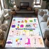 Numberblocks Customize Text Carpet Perfect for Playrooms Bedrooms Balcony Hallway Antislip Carpet Office home decor Perfect Gift for Women/Men