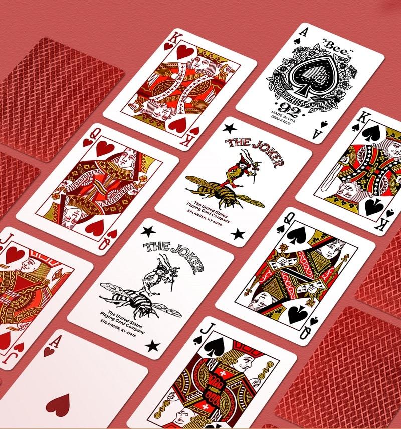 Bee Metalluxe Playing Cards Deck Poker Size Card Games Magic Tricks for Magician