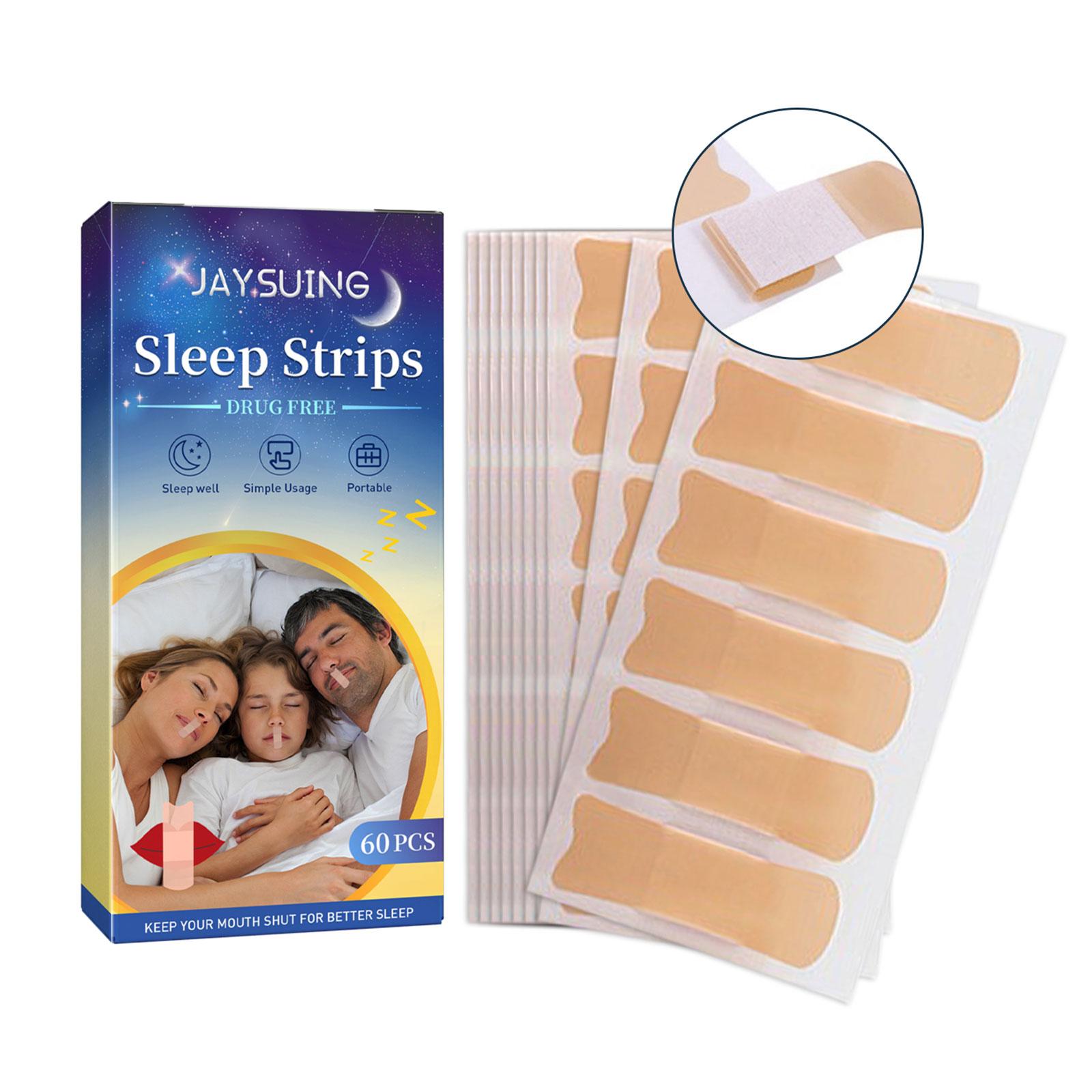 

Полоски для сна против храпа, наклейка, нежная лента для коррекции рта, лента для остановки храпа, коррекция ленты B7G3 blue-60pcs