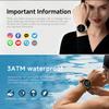 Bluetooth Smartwatch with AMOLED 1.32-inch display, LED flashlight, compass, and outdoor features