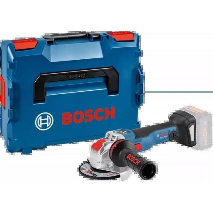 Meuleuse angulaire Bosch Professional PSC 18V-10 SC X-LOCK GWX - disque 125 mm - (sans batterie ni chargeur) + L-boxx - 06017B0400