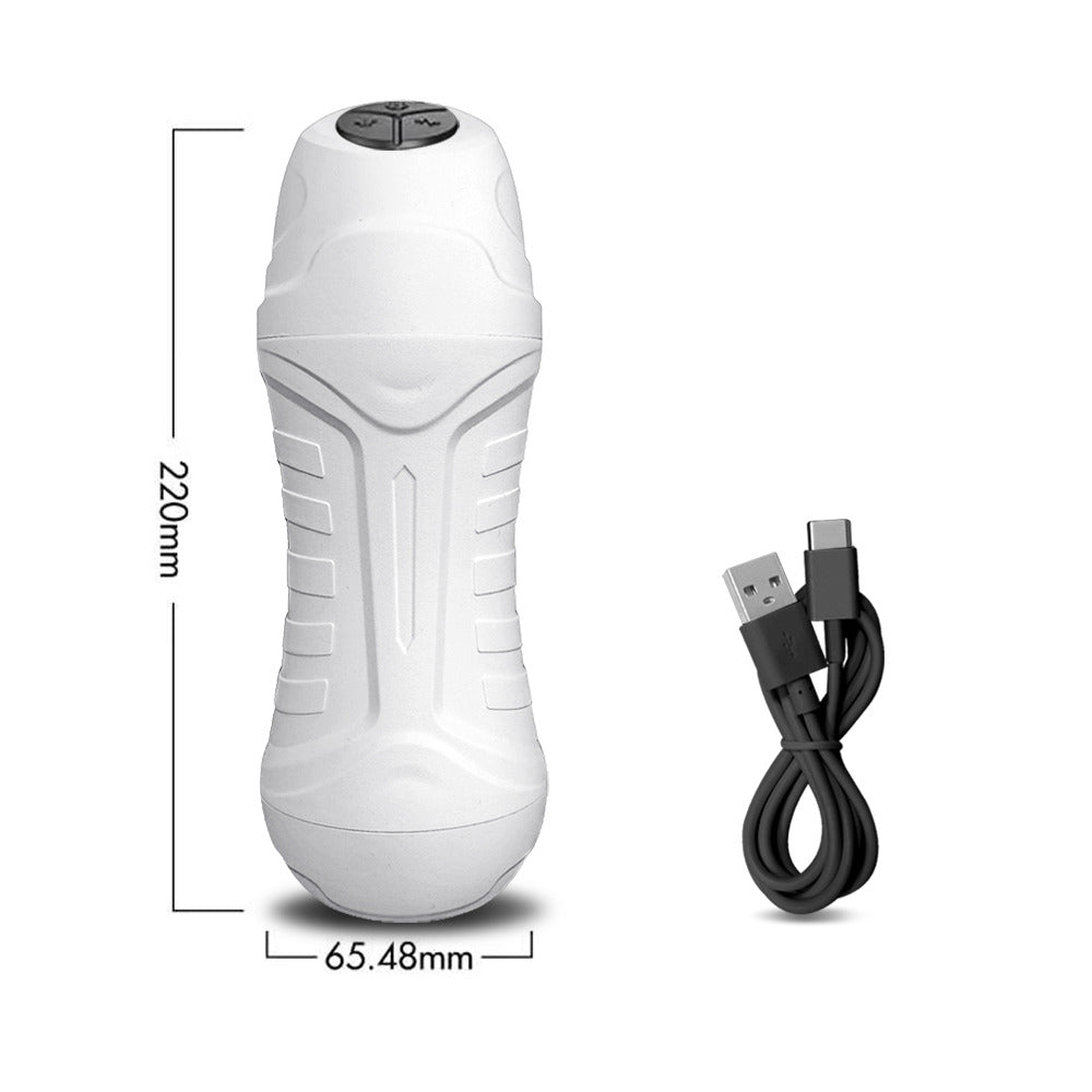 Automatic Male Masturbator Vibration Blowjob Sucking Machine Silicone Vagina Masturbation Cup Sex Toys Adult Goods for Men