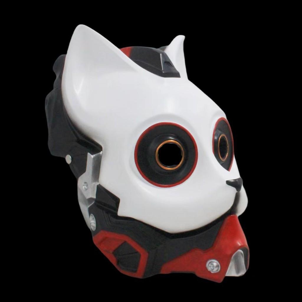 Punk Cat Mask For Halloween Party With Resin Material And Fun Costume Accessory For Cosplay Events