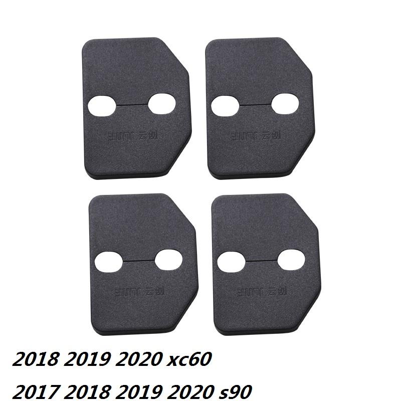 Style de voiture pour volvo s90 xc60 s60 v60 xc90 v90 couvercle de boucle de serrure de porte bouchon de porte housse de protection décorative voiture