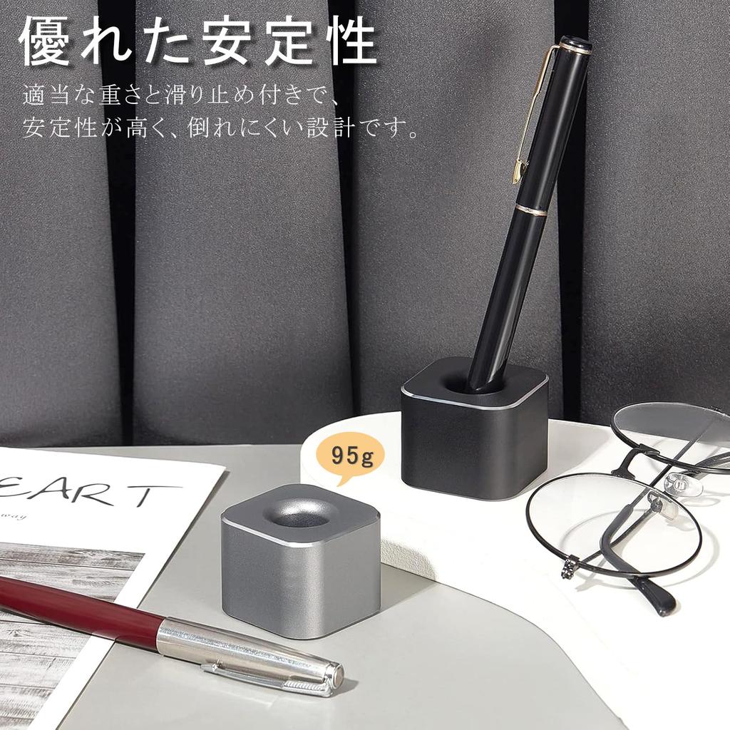 ELECTRO-WEIDEWORLD Stylish Pen Holder, 2-Piece Set, for Single Pens, Brush Holder, Pen Holder, Fountain Pen Holder, Pencil Holder, Ballpoint Pen