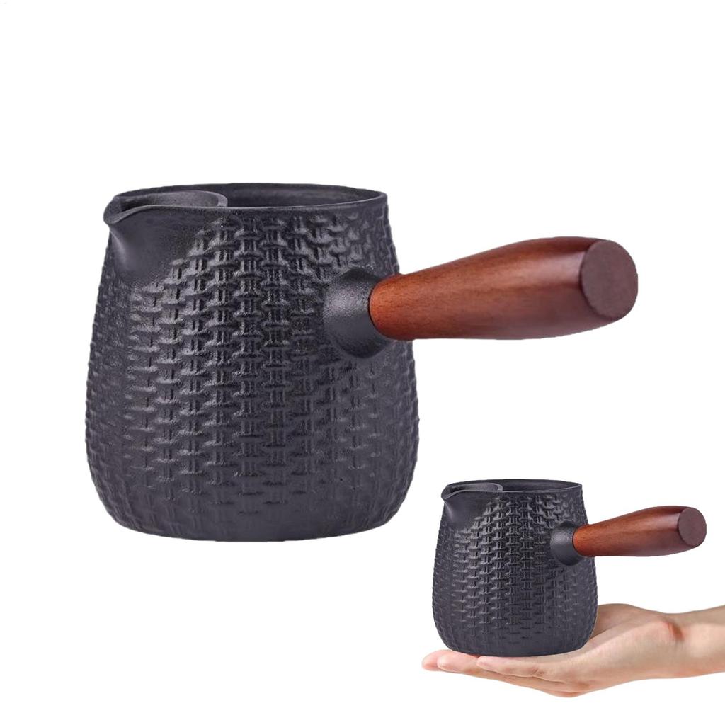 600ml Cast Iron Teapot Tea Kettle Charcoal Stove Tea Pot Carbon Kettle Roast Furnace Water Kettle Charcoal Stove Tea Pot