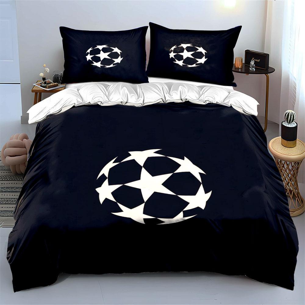 White stars circular pattern. Bedding sets Duvet cover sets Duvet covers Pillowcases(1 * Duvet Cover 2 * Pillowcases, without duvet insert)