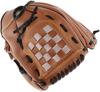 MEOTDEOY Baseball Glove Softball Catch Ball Practice Left Hand Wear Shock Absorption Pad Parent Child Interaction Brown 11.5 Inches