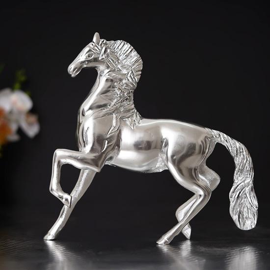 Metal Running Horse Statue Animal Figurine Showpiece for Home and Office Decor Ideal Gift for Animal Lovers, Perfect for Festivals and Celebrations