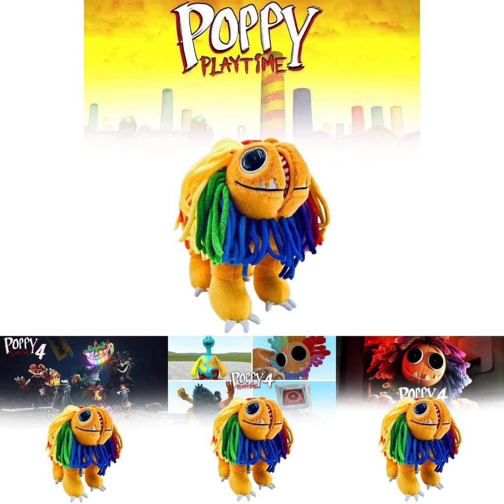 Yarnaby Plush Bobbi Colorful Lion Stuffed Animal Toy With Pp Cotton Filling For Kids