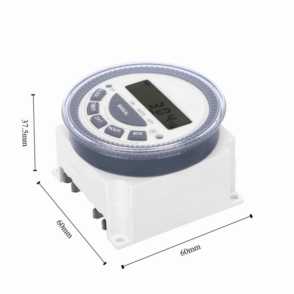 TM619H‑2 Time Control Switch DC12V 30A Electronic Timer Switch Panel Mount 4 Power Modes Digital Timer Controller