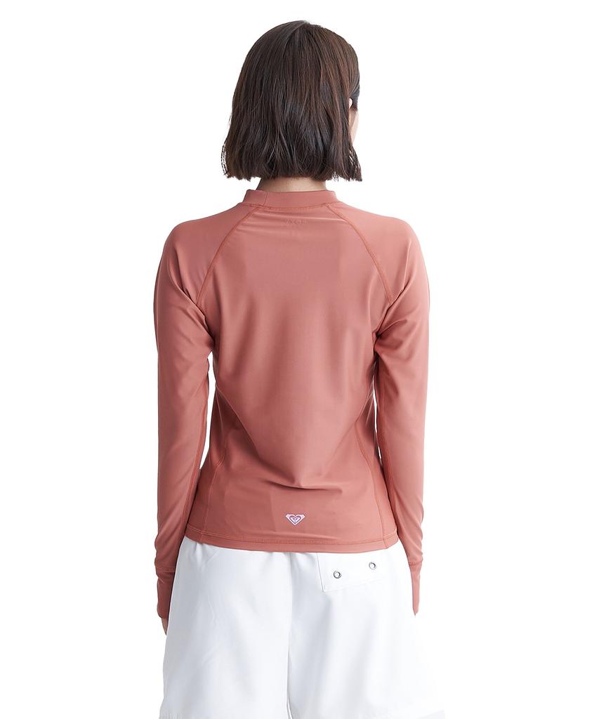 ROXY Logo Rash Guard Brn