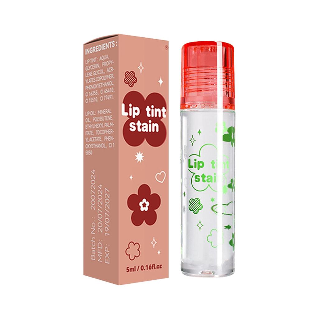 5ml Lip Tint Roller Ενυδατικό Κραγιόν Το νερό δεν ξεθωριάζει και δεν κολλάει στα φλιτζάνια Lip Glaze Lip Gloss