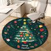 1pc Carpet Chair Mats Christmas Tree Decorations Perfect for Decorating Chairs, Polyester Carpet, for Living Room.YDT648