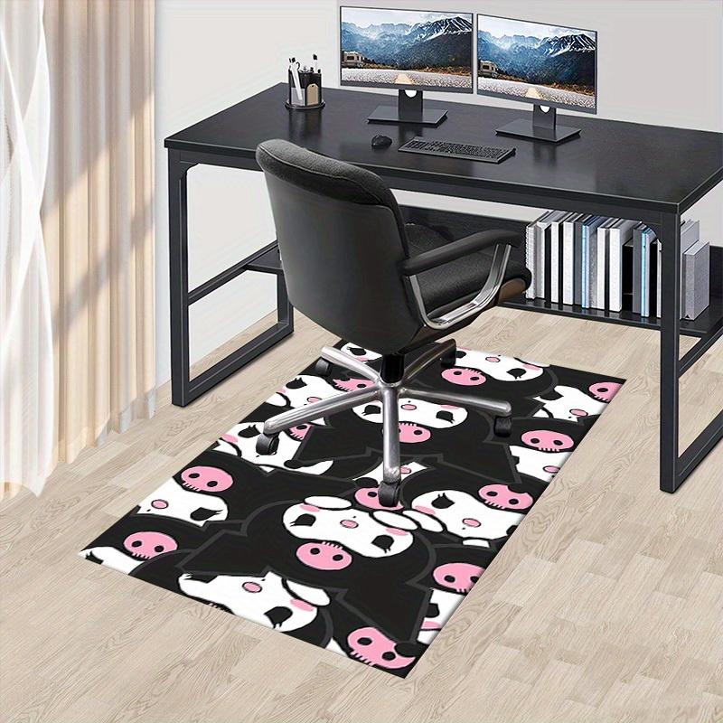 

1pc Cute Cartoon Kuromi Pattern Office Carpet Under Desk Mat Gift Universal Anti-Slip Floor Rug for Home Decor Room Playmatc175 60cm by 90cm