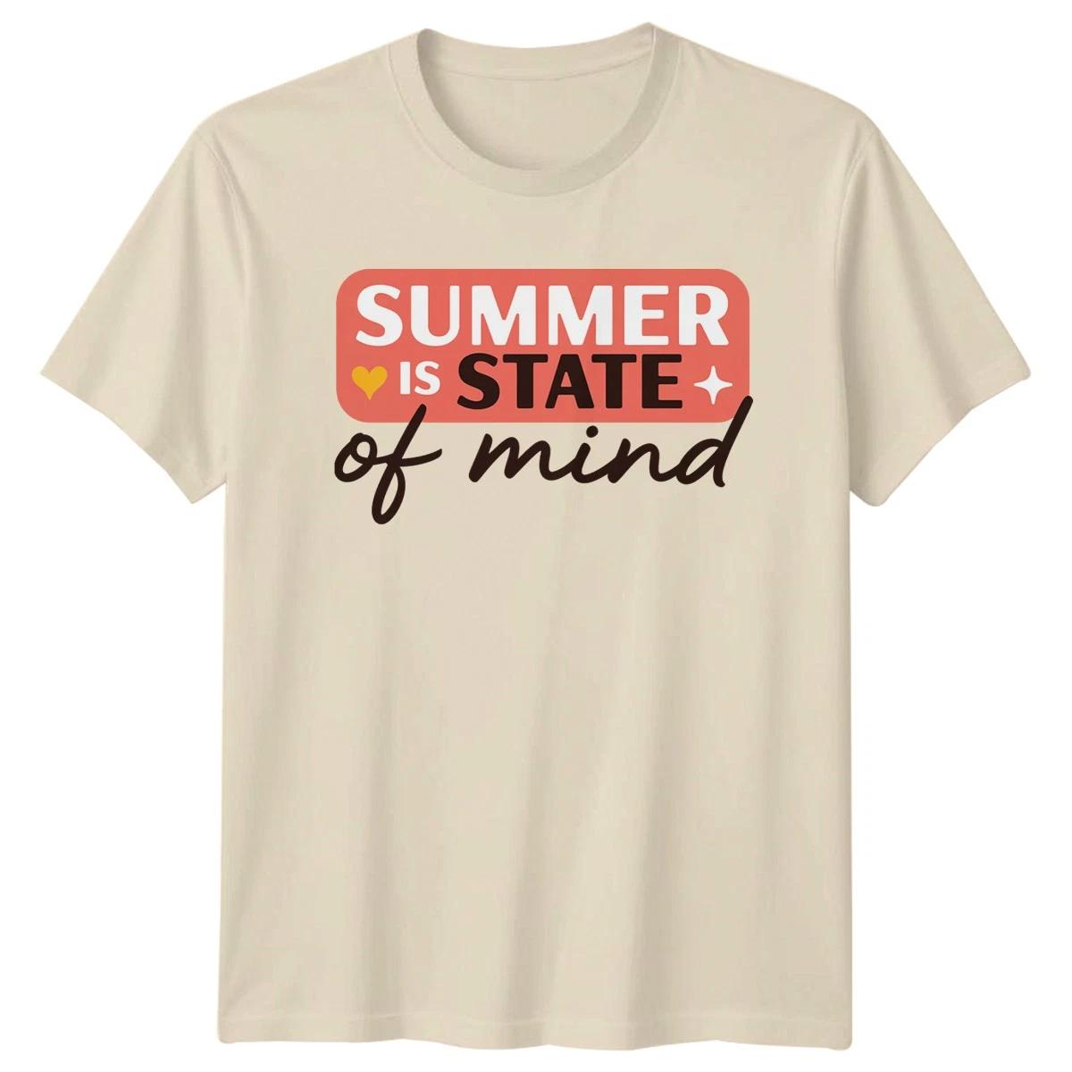 Summer Is State Of Mind Womens T-Shirt Beach Life Summer Birthday Gift For Her S