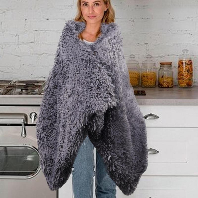 USB Heating Blanket Throw  Electric Body Warmer Blanket Shawl Multi-Functional Casual Lazy Blanket Removable Winter Knee Warmer