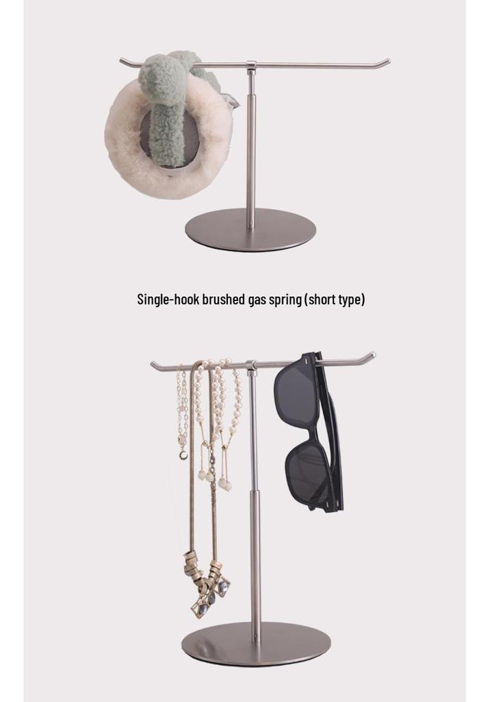 Adjustable Stainless Steel Handbag Display Stand with Gas Spring