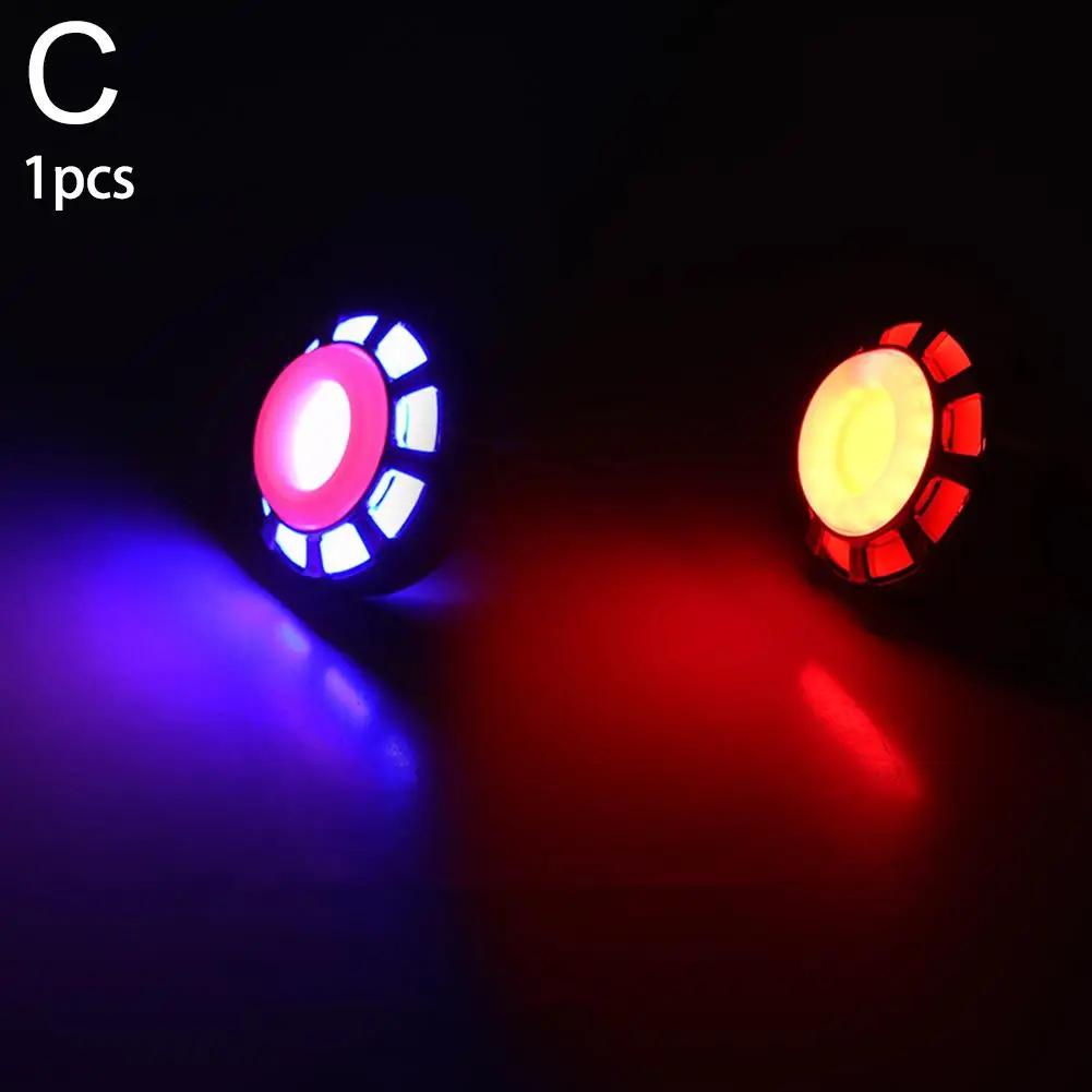 Universal Motorcycle Equipments Warning Lamp Angel Eye Brake Accessories Tail Moto Motorbike Rear Led Rgb Light Flashing R8u7