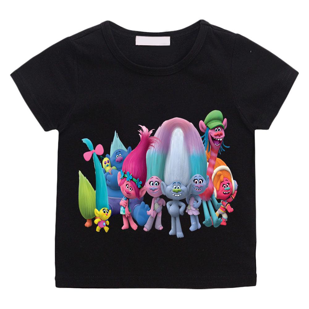 Fantasia Ballon Trolls Kleidung Mädchen T-Shirt Kinder T-Shirt Jungen 100% Baumwolle Kurzarm Oberteile Y2k Kinderkleidung Anime Kostüme