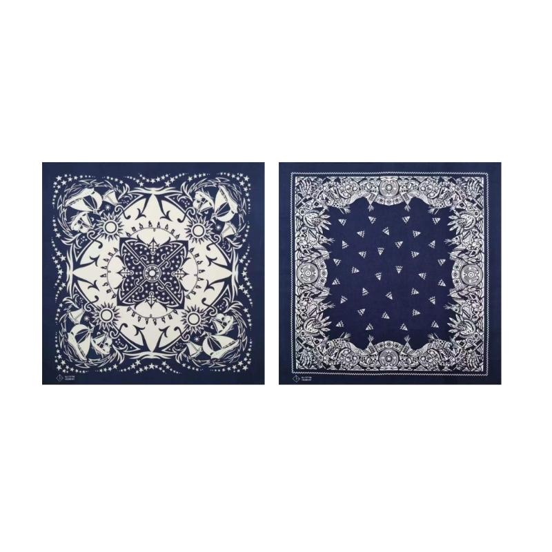 Hiphop Paisleys Bandanas Handkerchief Colourful Men Women Print Handkerchief for Head and Neck Wear