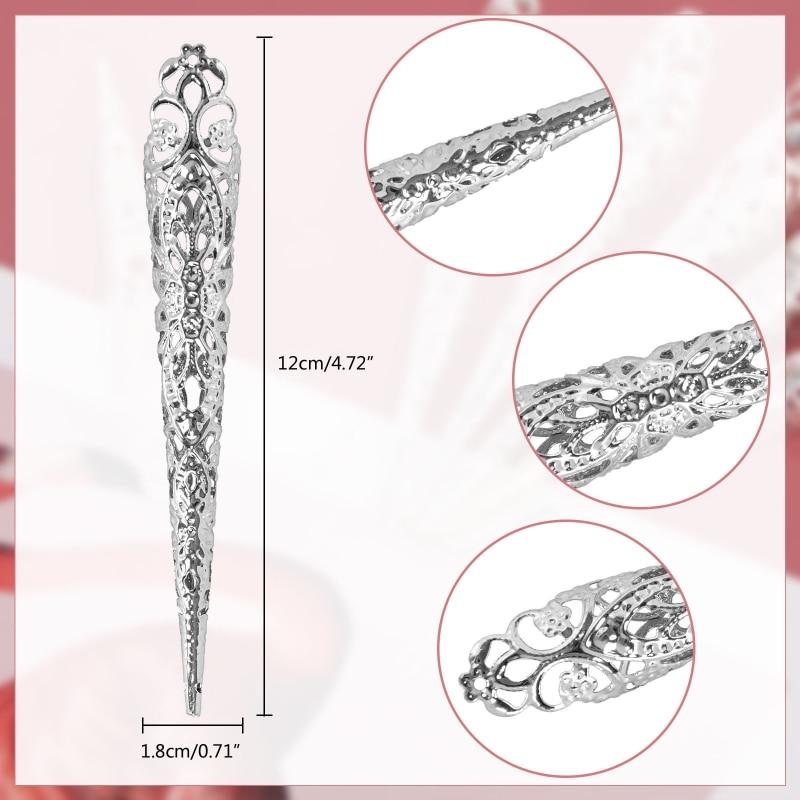 D7Wb Queen Nail Rings Joint Finger Finger Ring Perfect Gift Finger Tip Protection Belly Dance AccessoryTrendy Finger Ring