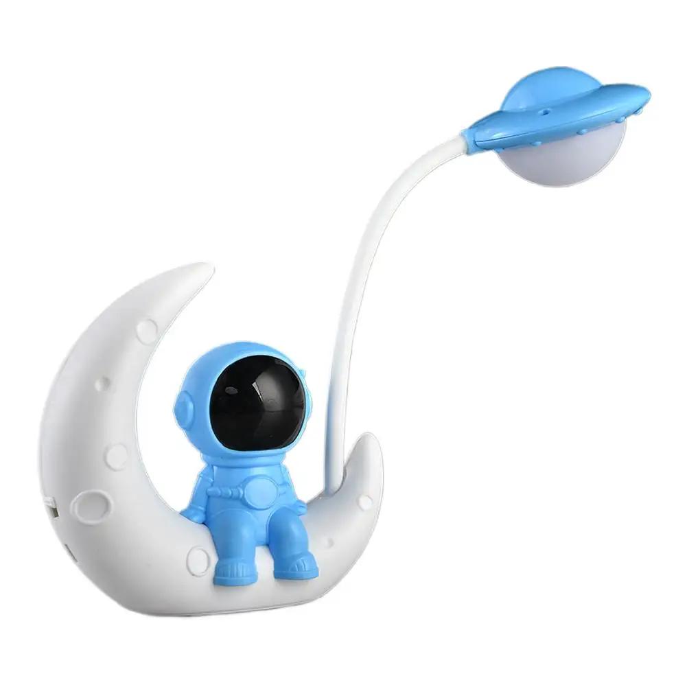 LED Moon&Astronaut Nightlight Small Desk Lamp For Bedroom Decoration, Christmas Gift Neon Sign Night Light J0L6