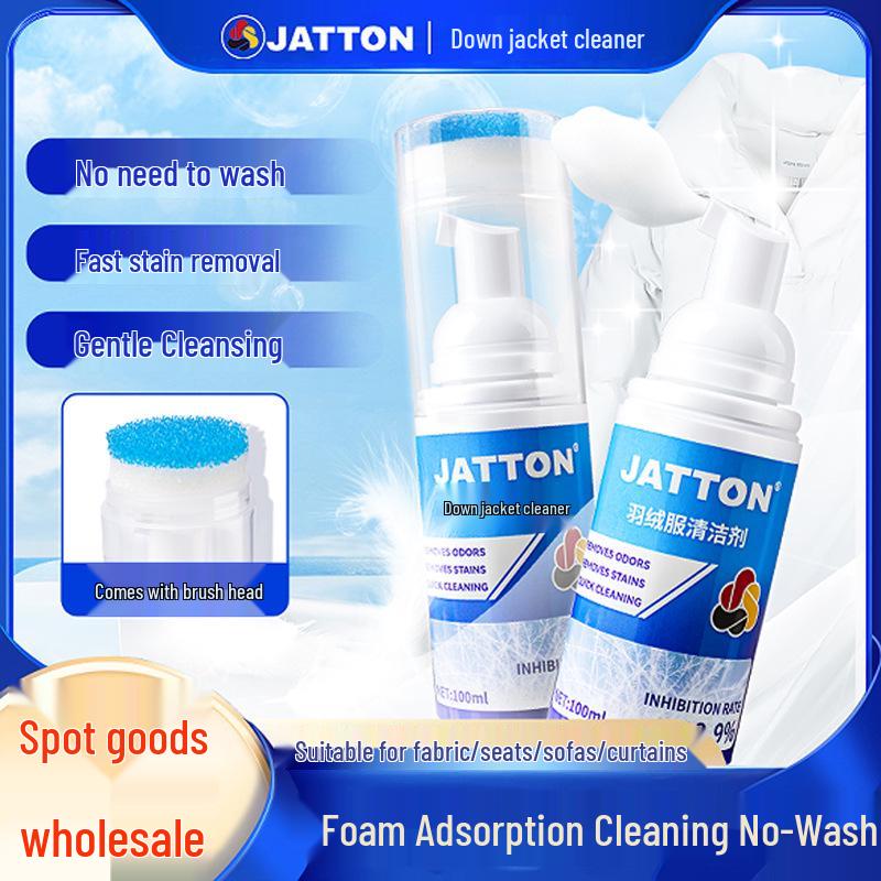 

JATTON Безводный пенный очиститель для зимних пуховиков - Эффективен против масляных пятен
