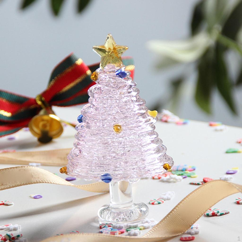 Christbaumschmuck Skulptur aus Glas, Figur für den Schreibtisch, Deko