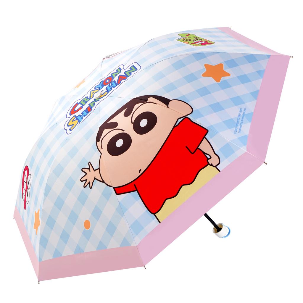Genuine Crayon Xiaoxin Cute Cartoon Three-fold Umbrella 8K Vinyl Automatic Rain and Sun Protection Folding Umbrella Sunshade Cute