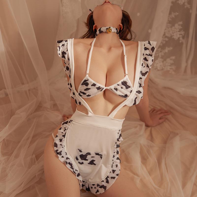 Three Point Cute Girl Uniform Cosplay Costumes Mini Sexy Bra And Panties Set Couple Sex Game Passionate Suit