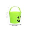 5pcs Halloween Candy Bucket Colorful Plastic Pumpkin Trick or Treat Pail with Handle Jack O Lantern Basket for Halloween Party Favors