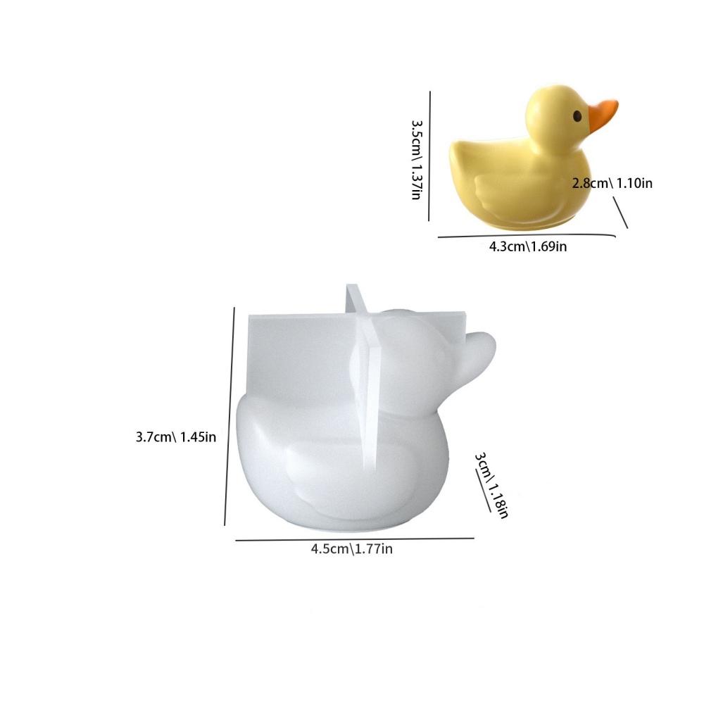 3d Duck Mold Flexible Silicone Candle Mold Duck Silicone Mold Easy To Clean For Storage Jar Gift Giving Gypsum Crafts