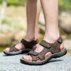 38-48 Summer Mens Large Size Genuine Leather Men Sandals Summer Men Beach Sandals Outdoor Sandals For Men