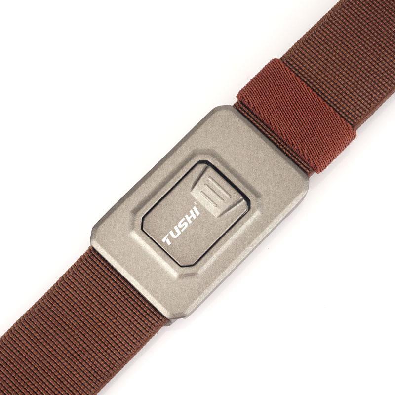 Neue taktische Schnellverschluss-Schnalle aus Aluminiumlegierung, elastischer Nylon-Gürtel, Werkzeuggürtel, Outdoor-Trainingsgürtel