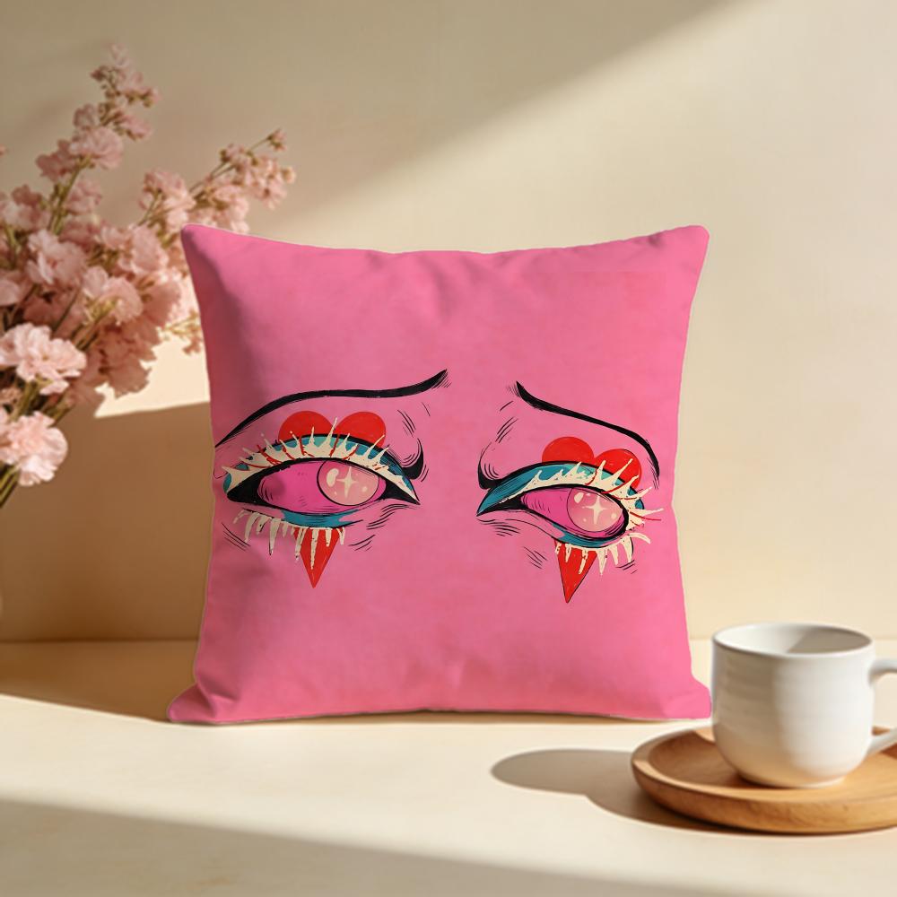 Melancholische Augen Kissenbezug Weiche Kissenbezüge für Zuhause Schlafzimmer Wohnzimmer Sofa